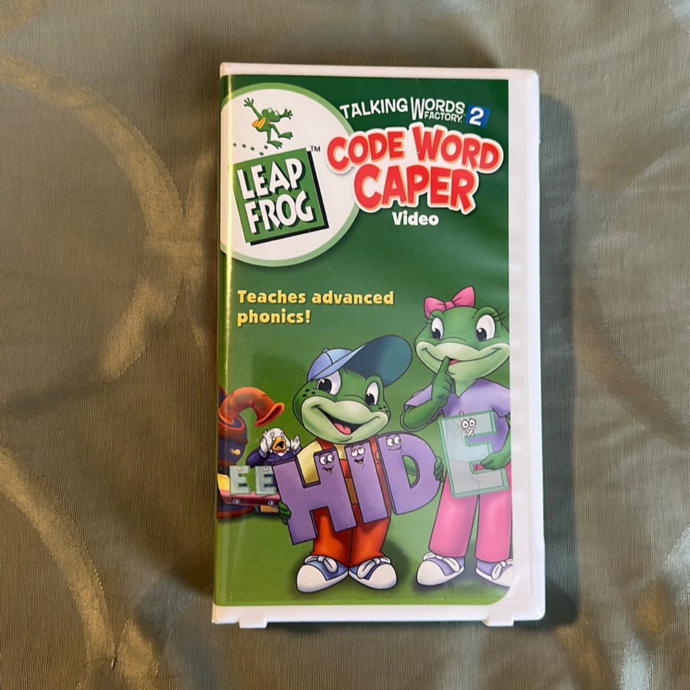 Leap Frog VHS Code word caper video for kids